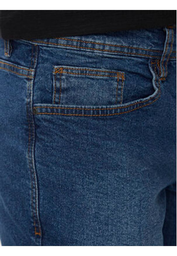 Blend Szorty jeansowe 20716686 Niebieski Slim Fit. Kolor: niebieski. Materiał: bawełna