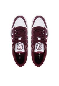 Adidas - adidas Sneakersy Rapid Court Low Shoes KI3898 Bordowy. Kolor: czerwony. Materiał: skóra #2