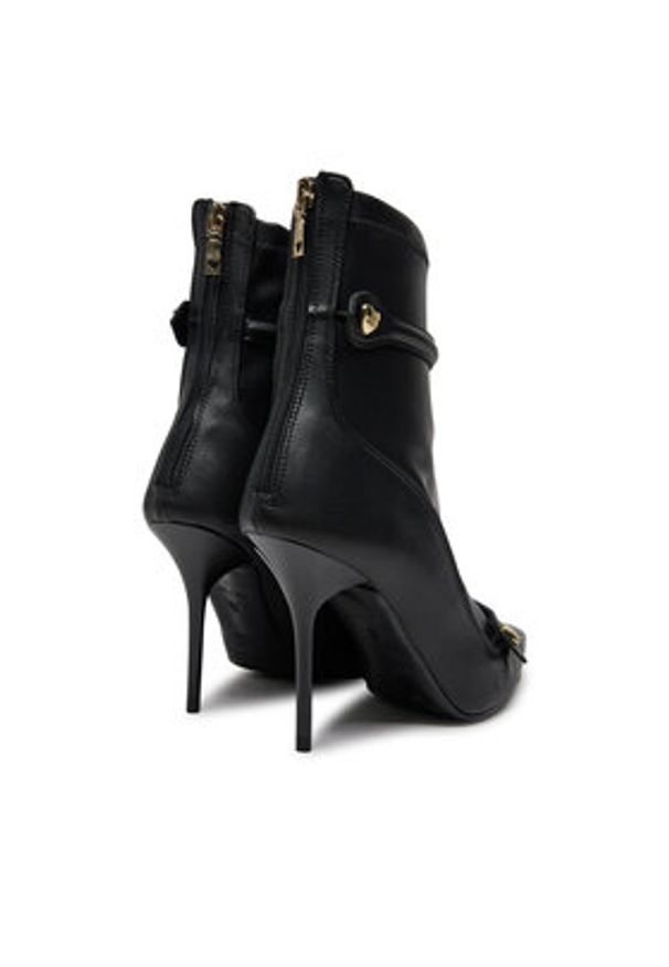 Love Moschino - LOVE MOSCHINO Botki JA21099G0LIEZ000 Czarny. Kolor: czarny. Materiał: skóra