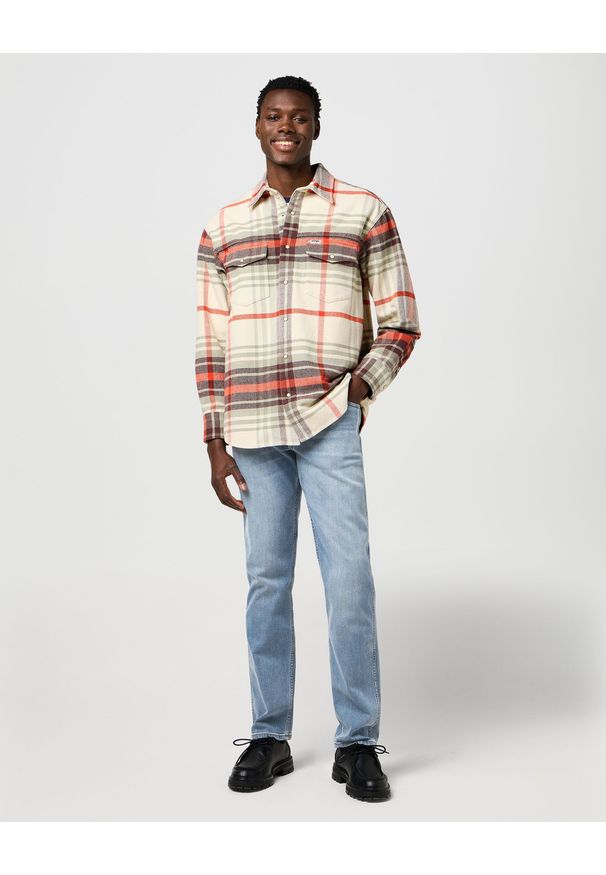 Wrangler - MESKIE SPODNIE WRANGLER GREENSBORO GREY LIGHT 112370850