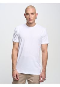 Big-Star - Koszulka męska z bawełny supima Supiclassic 101. Kolor: biały. Materiał: bawełna #3
