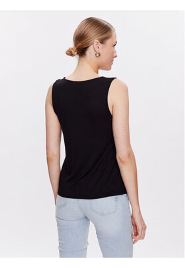 Liu Jo Beachwear Top VA3100 J5360 Czarny Regular Fit. Kolor: czarny. Materiał: wiskoza