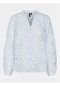 Vero Moda Koszula Ida 10303333 Błękitny Regular Fit. Kolor: niebieski. Materiał: bawełna #5