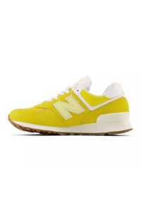 Buty New Balance U574YK2 żółte. Okazja: na co dzień. Kolor: żółty. Materiał: syntetyk, materiał, guma, zamsz, skóra. Szerokość cholewki: normalna. Model: New Balance 574 #4