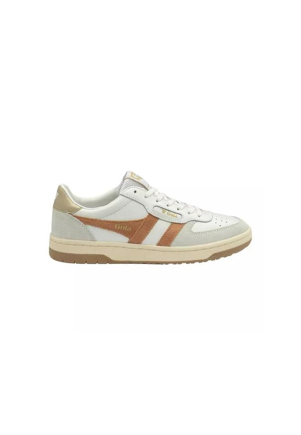 Buty do chodzenia damskie Gola Hawk. Kolor: biały. Materiał: skóra, materiał. Szerokość cholewki: normalna. Sport: turystyka piesza