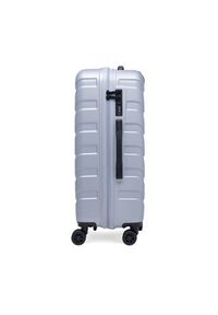Gino Rossi - GINO ROSSI Walizka średnia CEO-GIN-M-003-05-SILVER2 Srebrny. Kolor: srebrny #3