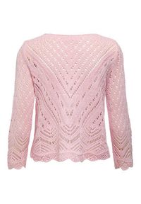 JDY Sweter New Sun 15212788 Różowy Regular Fit. Kolor: różowy. Materiał: syntetyk #6