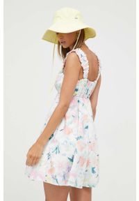 Abercrombie & Fitch sukienka mini rozkloszowana. Materiał: tkanina. Długość rękawa: na ramiączkach. Typ sukienki: rozkloszowane. Styl: klasyczny. Długość: mini #2