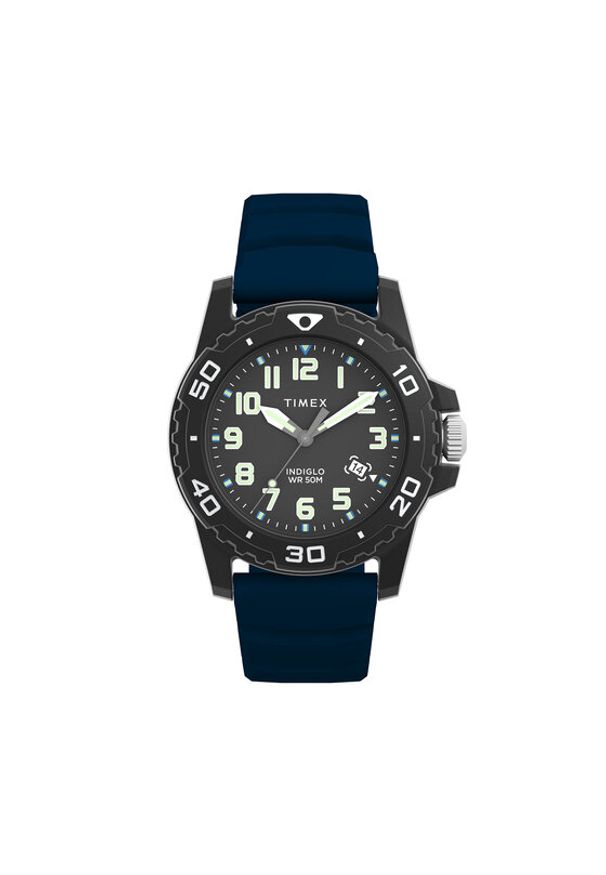 Timex Zegarek Main Street TW5M61100 Granatowy. Kolor: niebieski. Styl: street