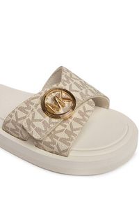 MICHAEL Michael Kors Klapki MK Pool 40R6MKFA1B Écru. Kolor: kremowy. Materiał: skóra #3