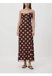 Reserved - Sukienka w groszki - wielobarwny. Materiał: dzianina. Wzór: grochy. Typ sukienki: proste