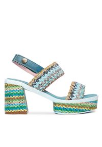 Laura Vita Sandały Noao 03 Niebieski. Kolor: niebieski. Materiał: materiał #1