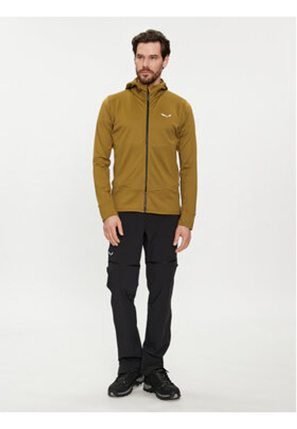 Salewa Bluza techniczna Puez 28521 Brązowy Slim Fit. Kolor: brązowy. Materiał: syntetyk