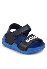 BOSS - Boss Sandały J50890 S Granatowy. Kolor: niebieski #3