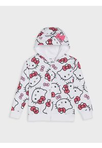 Sinsay - Bluza zip hoodie Hello Kitty - biały. Kolor: biały. Wzór: motyw z bajki #1
