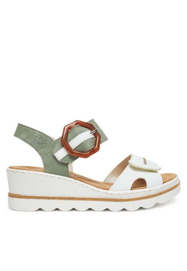 Sandały Rieker. Kolor: biały