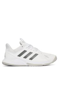 Adidas - adidas Buty halowe Court Flight KJ3682 Biały. Kolor: biały. Materiał: skóra #1