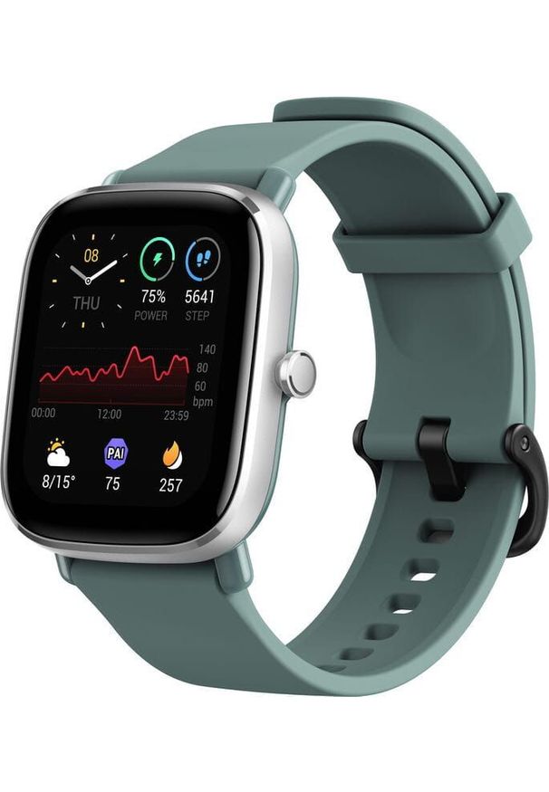 AMAZFIT - Smartwatch Amazfit GTS 2 Mini Zielony (W2018OV3N). Rodzaj zegarka: smartwatch. Kolor: zielony