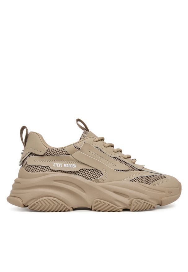 Steve Madden Sneakersy SM11004652 Beżowy. Kolor: beżowy. Materiał: skóra