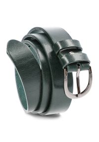 Zielony Skórzany Pasek Damski Armodo. Kolor: zielony. Materiał: skóra #3