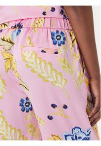 LOLA CASADEMUNT Spodnie materiałowe LS2614023 Różowy Slim Fit. Kolor: różowy. Materiał: syntetyk #4