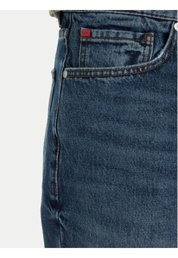 Hugo - HUGO Szorty jeansowe 50560386 Niebieski Tapered Fit. Kolor: niebieski. Materiał: bawełna