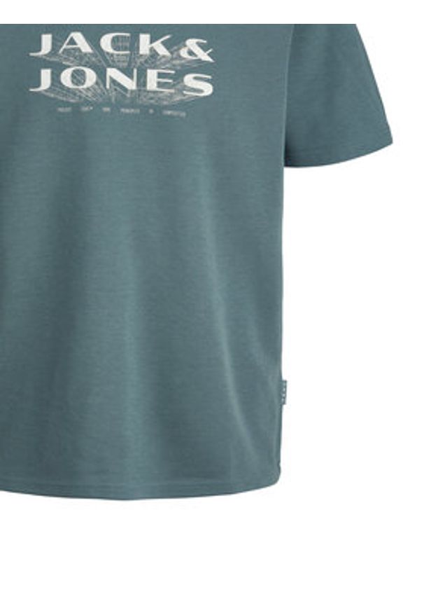 Jack & Jones T-Shirt Fusion 12289880 Zielony Regular Fit. Kolor: zielony. Materiał: bawełna