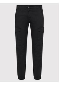 Jack & Jones - Jack&Jones Spodnie materiałowe Paul 12139912 Czarny Tapered Fit. Kolor: czarny. Materiał: bawełna #3