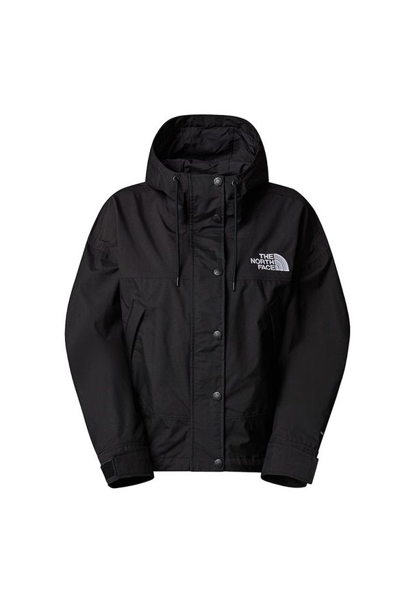 Kurtka The North Face Reign On 0A8BCHJK31 - czarna. Okazja: na co dzień. Kolor: czarny. Materiał: poliester, nylon. Długość rękawa: długi rękaw. Długość: długie. Wzór: aplikacja. Styl: casual