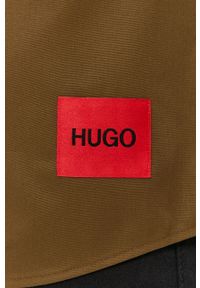 Hugo - Koszula bawełniana. Typ kołnierza: kołnierzyk klasyczny. Kolor: zielony. Materiał: bawełna. Długość rękawa: długi rękaw. Długość: długie. Styl: klasyczny #4