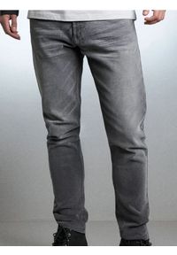 Sinsay - Jeansy slim fit - szary. Kolor: szary