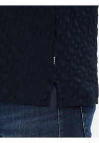 BOSS T-Shirt H-Thompson 80 50537131 Granatowy Regular Fit. Kolor: niebieski. Materiał: bawełna