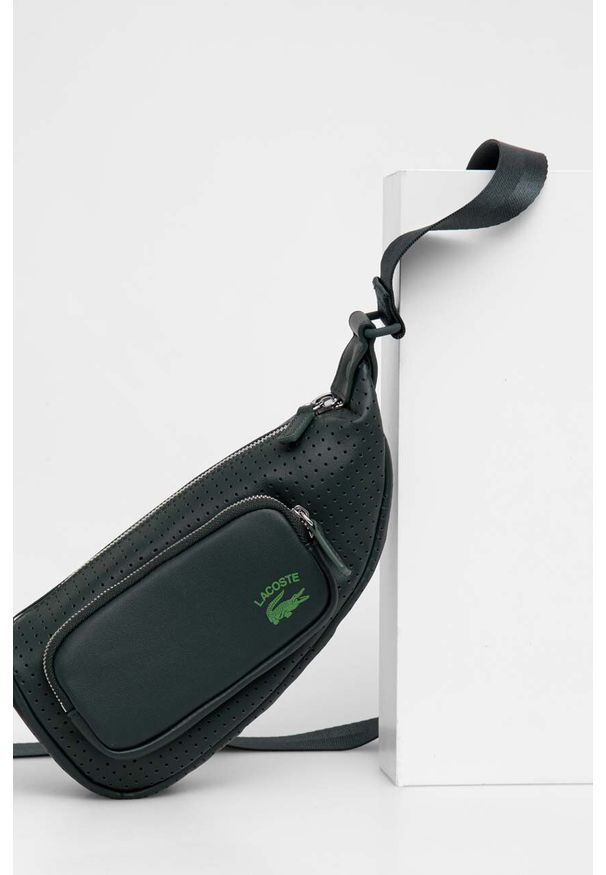 Lacoste saszetka kolor zielony. Kolor: zielony