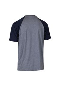 TRESPASS - T-shirt Męski Z Górą Fullmer. Kolor: fioletowy, szary, niebieski, wielokolorowy. Sport: turystyka piesza