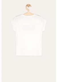 Liu Jo - T-shirt dziecięcy 128-170 cm. Okazja: na co dzień. Kolor: biały. Materiał: bawełna, dzianina. Wzór: aplikacja. Styl: casual #3