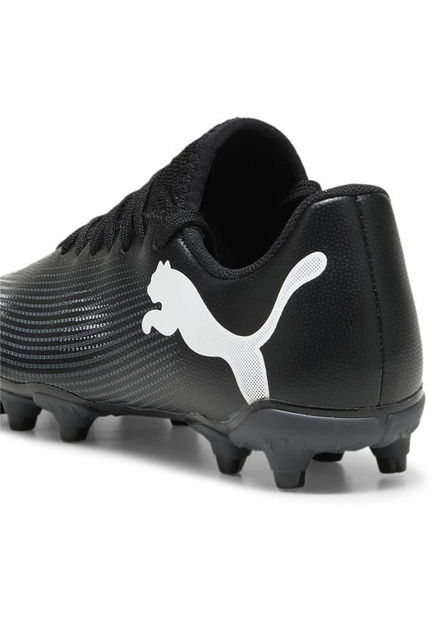 Puma - Młodzieżowe buty piłkarskie FUTURE 7 PLAY FG/AG PUMA Black White. Kolor: biały, wielokolorowy, czarny. Materiał: materiał, syntetyk, tkanina. Sport: piłka nożna