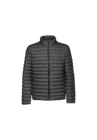 Kurtka puchowa z zamkiem Geox Dereck. Kolor: czarny, szary, wielokolorowy. Materiał: puch. Sezon: zima #1