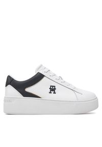 TOMMY HILFIGER - Tommy Hilfiger Sneakersy Th Platform Court Sneaker FW0FW07910 Biały. Kolor: biały. Obcas: na platformie #1