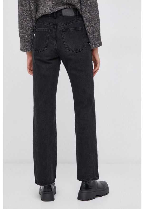 Vero Moda - Jeansy bawełniane. Okazja: na co dzień. Stan: podwyższony. Kolor: szary. Styl: casual
