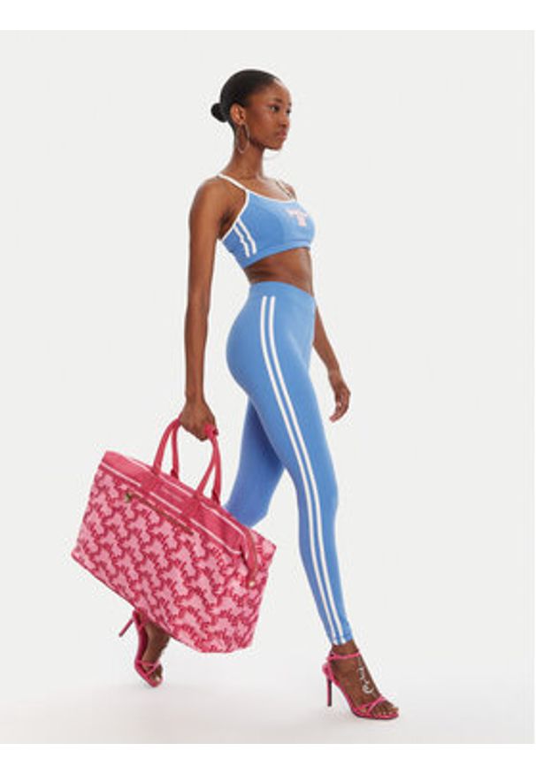 Juicy Couture Legginsy JCSML125405 Niebieski Slim Fit. Kolor: niebieski. Materiał: syntetyk