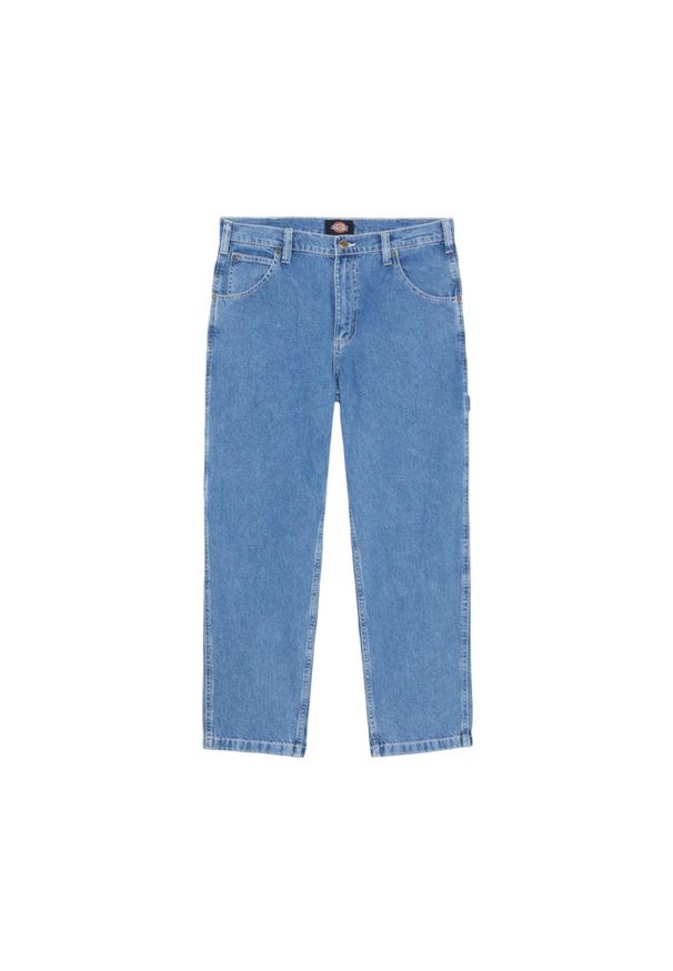 Spodnie Dickies z niebieskiego denimu Garyville. Kolor: niebieski. Materiał: bawełna. Sport: fitness