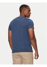 TOMMY HILFIGER - Tommy Hilfiger T-Shirt MW0MW10800 Niebieski Slim Fit. Kolor: niebieski. Materiał: bawełna #4