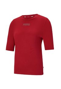 Koszulka damska Puma Modern Basics Tee czerwona. Kolor: czerwony
