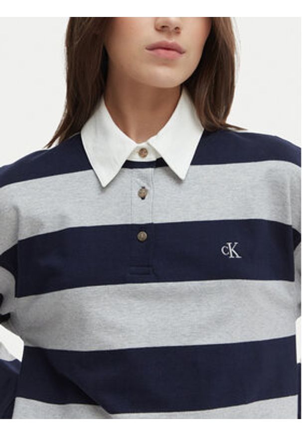 Calvin Klein Jeans Sukienka codzienna LV047F214G Kolorowy Loose Fit. Okazja: na co dzień. Materiał: bawełna. Wzór: kolorowy. Typ sukienki: proste. Styl: casual