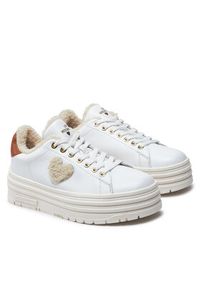 Love Moschino - LOVE MOSCHINO Sneakersy JA15366G0LIAR10A Biały. Kolor: biały. Materiał: skóra #6