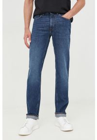 Trussardi Jeans - Trussardi jeansy męskie. Kolor: niebieski #1