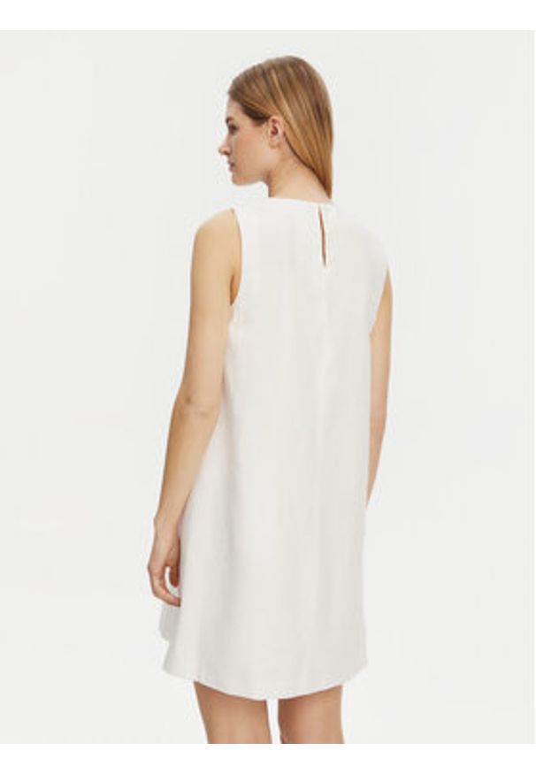 Weekend Max Mara Sukienka codzienna Racer 2515221102 Biały Regular Fit. Okazja: na co dzień. Kolor: biały. Materiał: bawełna. Typ sukienki: proste. Styl: casual