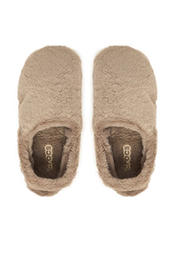 Crocs Kapcie Classic Unfurgettable Clog 211116 Beżowy. Kolor: beżowy. Materiał: materiał