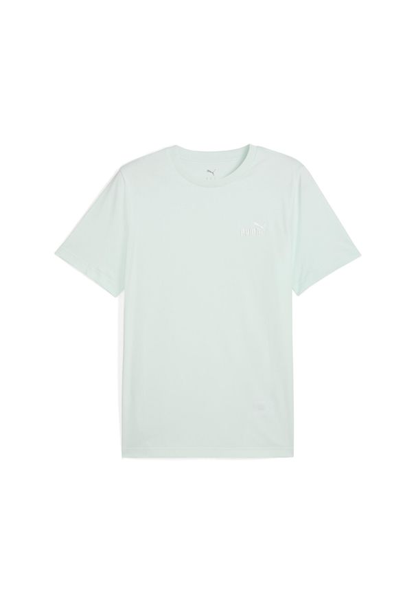 Puma - Męska koszulka Essentials z małym logo No. 1 PUMA Peaceful Blue. Kolor: niebieski. Wzór: haft. Sport: fitness