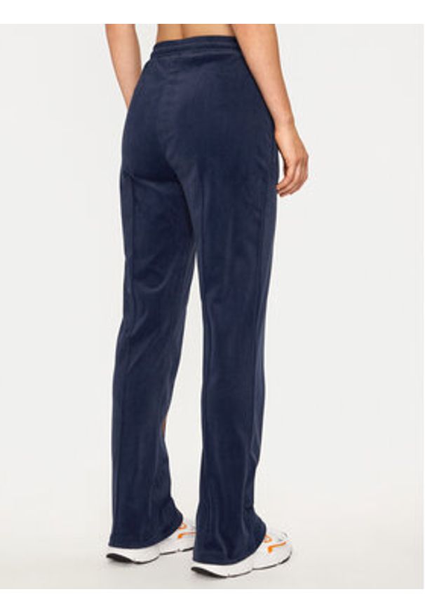 Adidas - adidas Spodnie dresowe Velour JN8290 Granatowy Regular Fit. Kolor: niebieski. Materiał: syntetyk